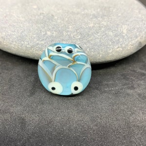 Handmade lampwork bead, petal bead