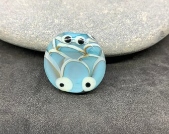 Handmade lampwork bead, petal bead