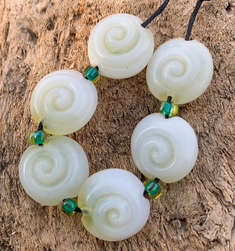 lentil beads Lampwork bead set