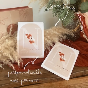 Poster Geschenk Nanny Monogramm Boho Blumen Terrakotta originelle Geschenkidee Jahresende Kinderzimmer Willkommen Baby Erzieherin Poster
