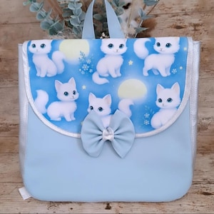 Sac à dos cartable maternelle fille "chatons"