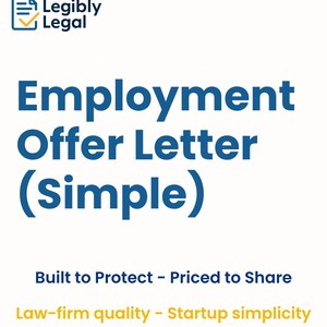 Modelo de carta de oferta de empleo con notas orientativas y estrategias de negociación – Contrato simple – Redactado por un abogado
