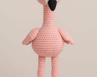 Big Standing Flamingo Amigurumi Crochet Pattern PDF – Large Pink Bird Toy – Beginner Friendly Plush Animal Tutorial – Instant Download