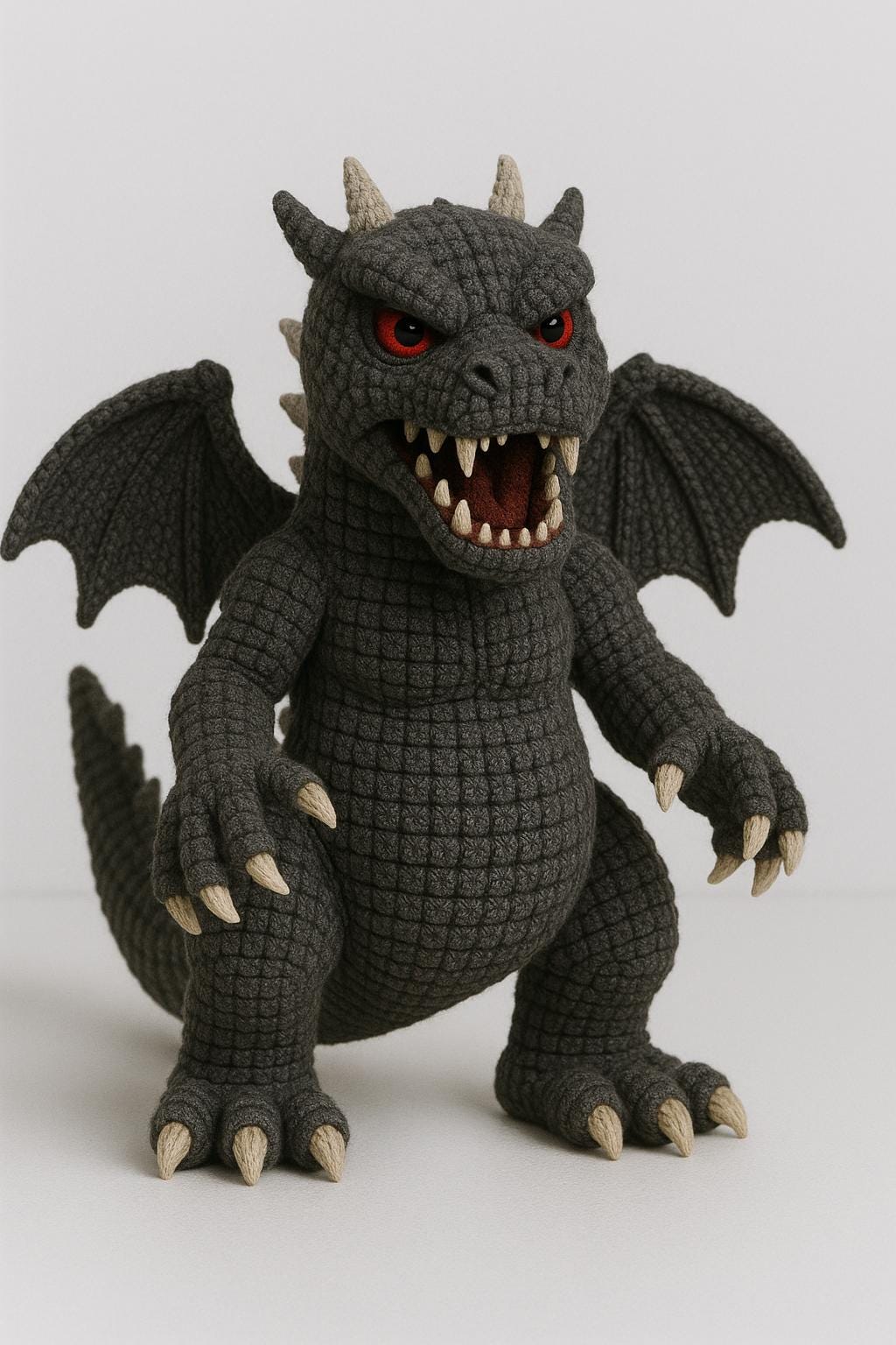 Godzilla Amigurumi Pattern - Fierce Standing Dinosaur Monster Plush ...
