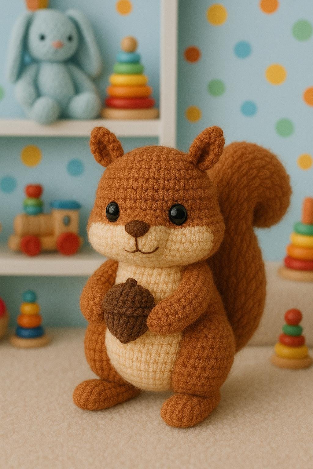 36 Squirrel Crochet Pattern: Enhance Your Skills With Adorable Designs 2 Standing Squirrel Amigurumi