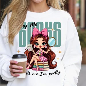 Book Lovers - Guest Check - Buy Me Books and Tell Me I&#39;m Petty - PNG T-Shirt Design, Bookish, Book Nerd, TBR Pile, png Digital Download 011