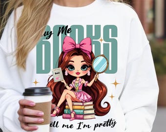 Buchliebhaber - Gästecheck - Kauf mir Bücher und sag mir, ich bin kleinlich - PNG T-Shirt Design, Bücherwurm, Buch Nerd, TBR Stapel, png Digital Download 011