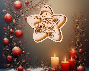 Wooden Christmas decorations, personalizable Christmas decorations, 10 designs to choose from, with name or short message