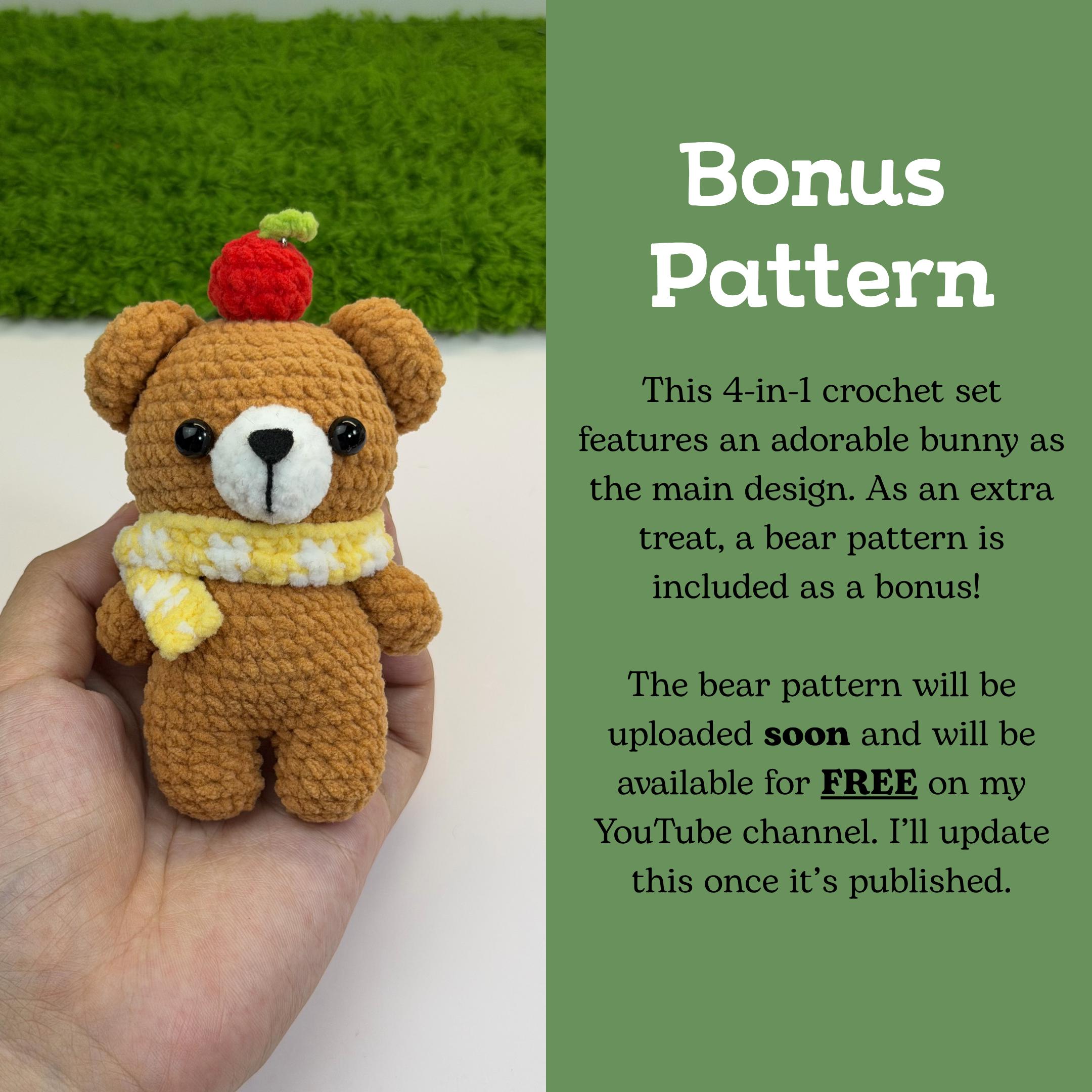 Crochet Bunny Pattern Bundle: 4-in-1 Bunny With Removable Clothes PDF ...