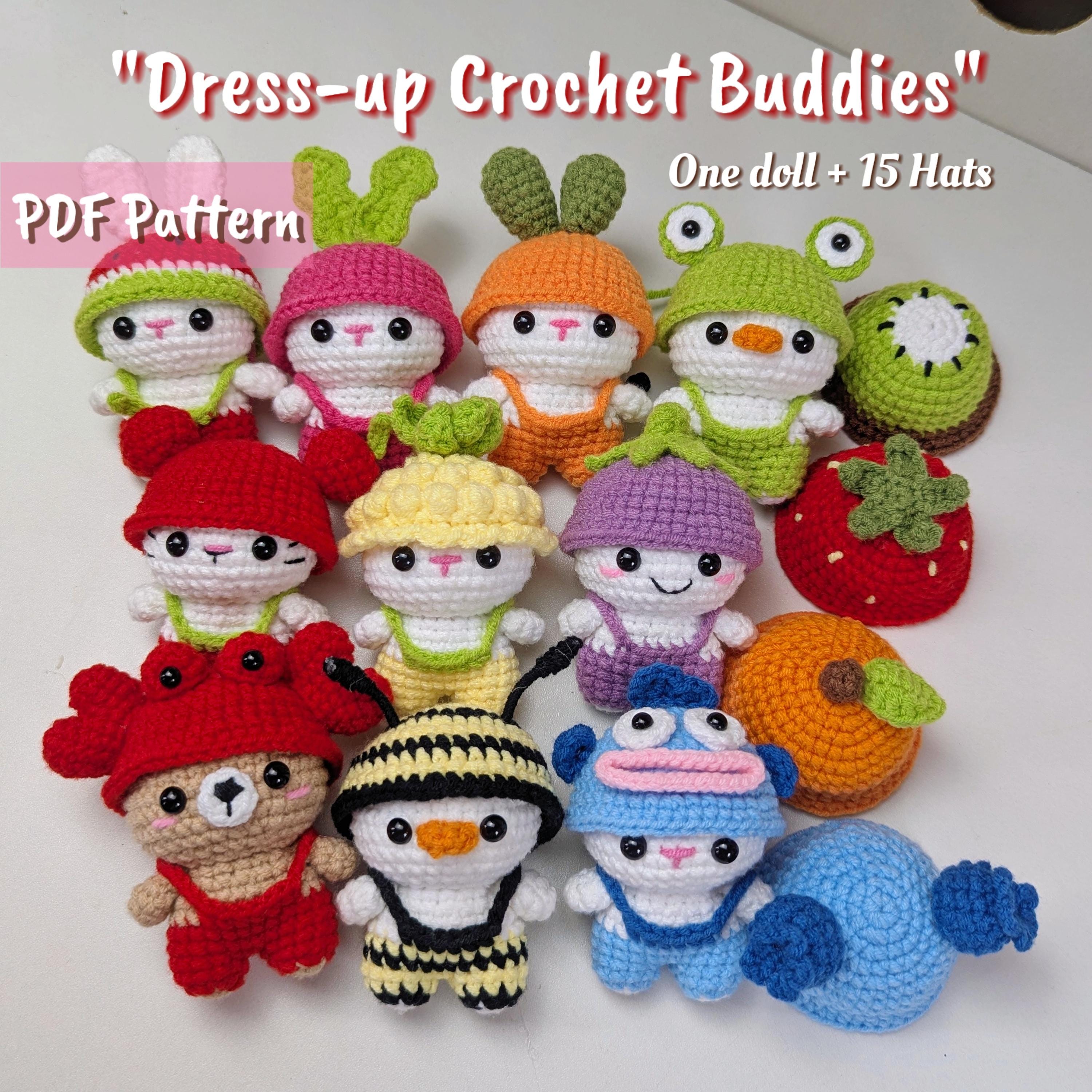Dress-up Crochet Buddies Pattern - Customizable Amigurumi Set