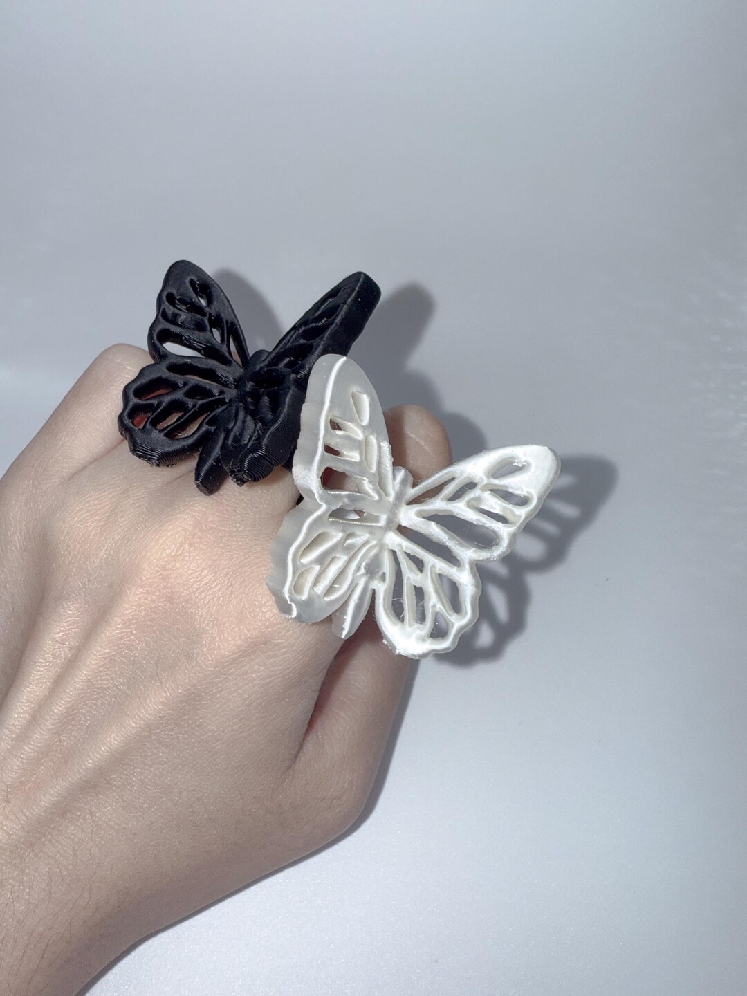 Gothic Fairycore Butterfly Statement Ring, Barbiecore Elegant Dreamy ...