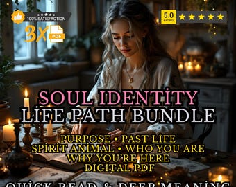 Paquete de Identidad y Camino / Perspectiva de Propósito + Lectura de Vidas Pasadas + Animal Espiritual / PDF Digital