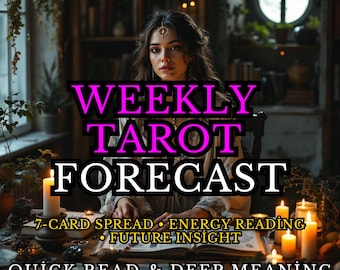 Lectura Semanal de Tarot (7 Cartas) | Energía de la Semana | Guía Intuitiva | Lectura Digital | Entrega Rápida