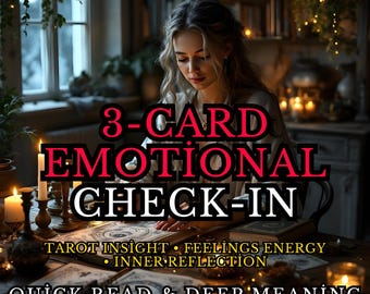 Lectura Emocional 3 Cartas | Perspectiva Rápida de Tus Sentimientos Actuales