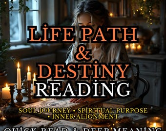 Lectura de Camino de Vida y Destino | Tarot + Carta Natal | Guía del Propósito del Alma | Entrega Intuitiva