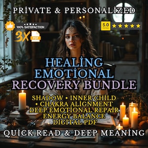 Paket med helande och emotionell återhämtning | Skuggarbete + Inre barn + Chakrajustering | Digital PDF
