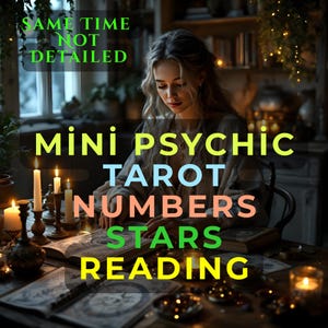 Minilectura psíquica | Tarot, numerología y cartas astrales
