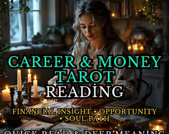 Lectura de Tarot sobre Carrera y Dinero / PDF Digital / Orientación y Oportunidades Financieras