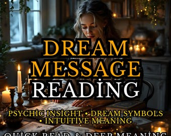 Dream Message Psychic Reading | Análisis de Sueños & Símbolos | Visión Nocturna Insight