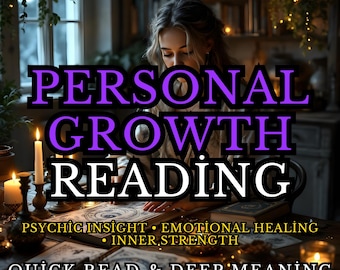 Lectura de Crecimiento Personal y Sanación | Sanación Interior y Autodescubrimiento | Lectura de Energía Emocional | Entrega Digital Rápida
