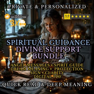Spiritual Guidance & Divine Support Bundle | Angel Messages + Spirit Guide Connection + Dream Interpretation | Digital PDF