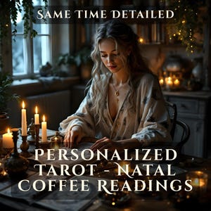 Paquete de lectura espiritual personalizada | Carta natal, tarot, psíquica, café turco, numerología y rituales