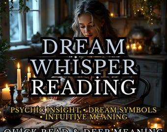 Lectura Psíquica Mensaje Susurrado | Interpretación Voz Espiritual | Significado Intuitivo de la Audición Espiritual | Informe PDF Rápido
