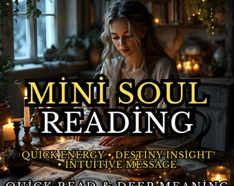 Mini Lectura del Alma • Tarot Rápido & Energía • Mensaje Espiritual Digital