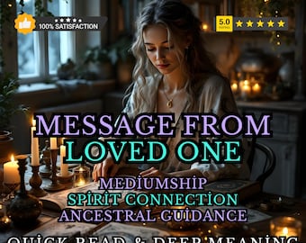Lectura psíquica médium / Mensaje de un ser querido (PDF digital)
