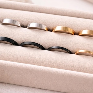 Mixed Metal Rings | Gold Silver Stackable Layering Gift for Mum