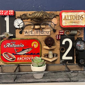 assemblage art tools mixed media