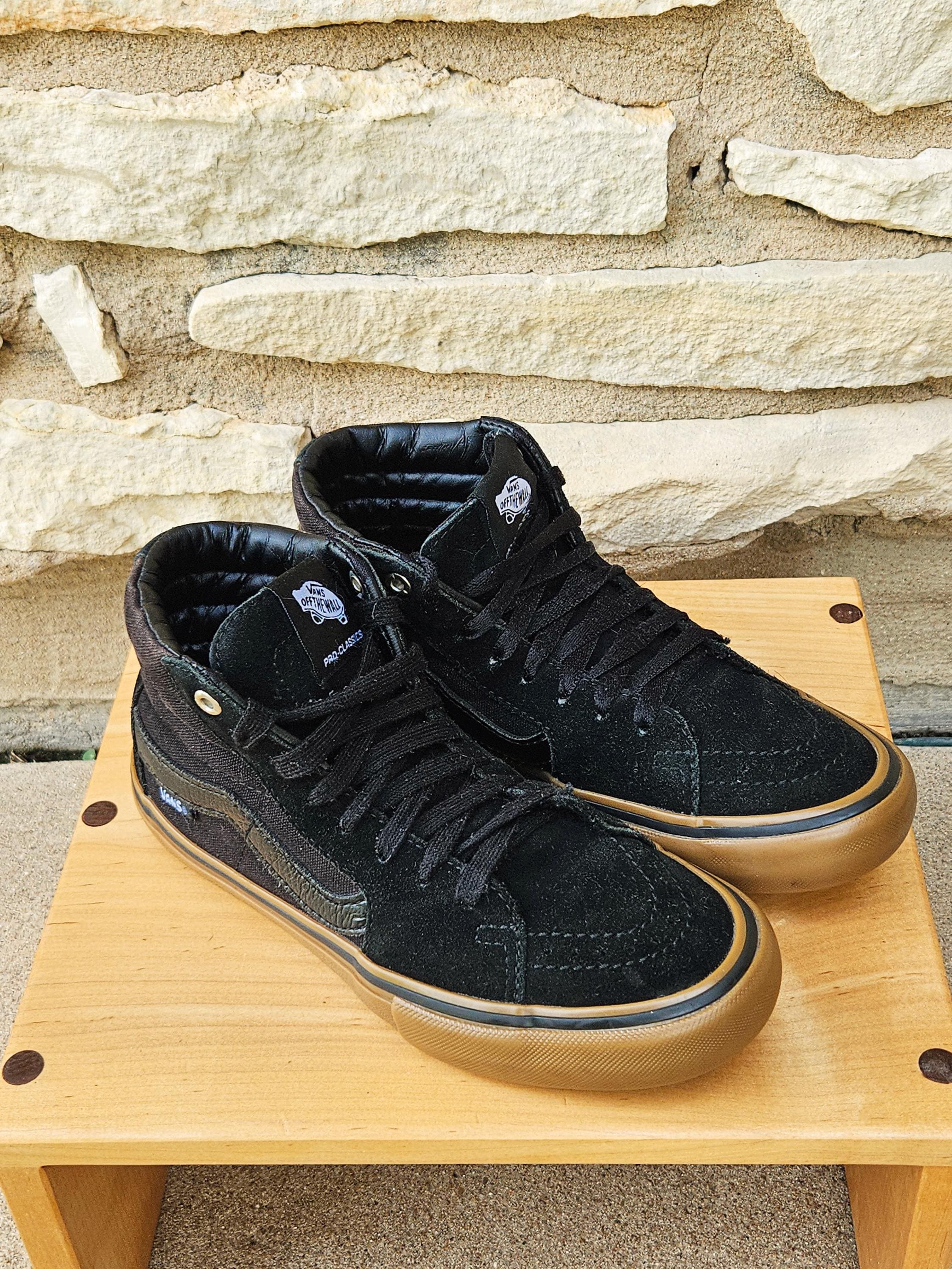 90s Vintage VANS　SK8-HI made in USA Vintage 90's Vans SK8 hi skating high blue Made In USA Shoes