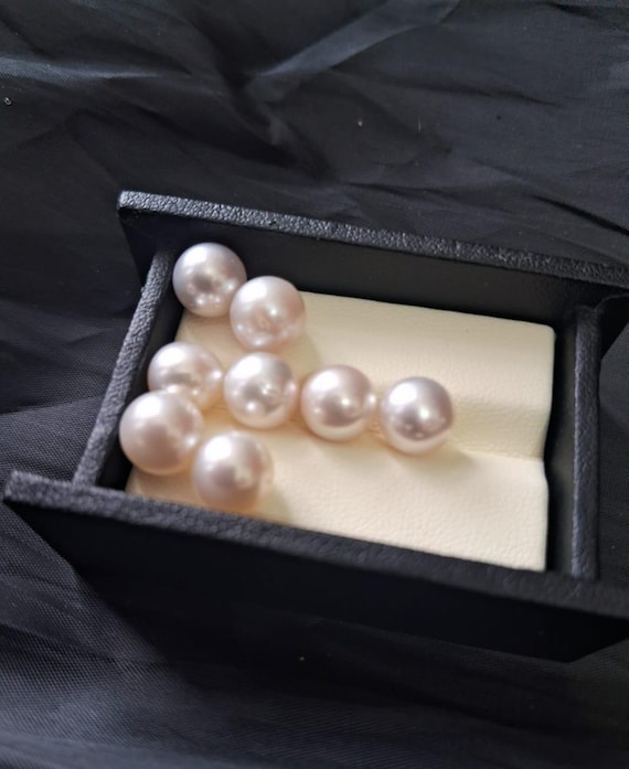 Huge 10-13mm Natural South Sea Gold Round Loose Pearl – Undrilled, Genuine, Half-Drilled Option