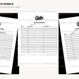 Cheer Team Vrijwilligers Printables | Aanmeldingsformulier, snackschema, inzamelingsactietracker | Digitale download