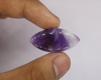 16×32 MM Chevron Amethyst Lace Marquise Cabochon Natural Purple Gemstone Jewelry Making Crystal