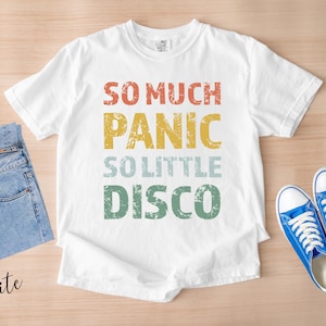 So Much Panic So Little Disco Tshirt, Mental Health Anxiety Shirt, Retro Anxiety Shirt, Funny Mental Health Shirt, Aesthetic Introvert Shirt