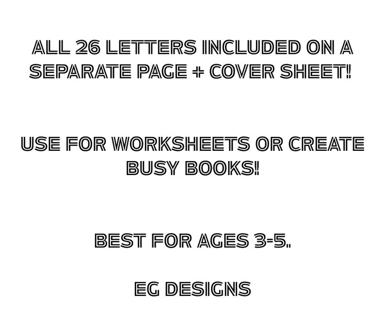 Preschool Activity Pack A-Z | Printable Alphabet Worksheets ...
