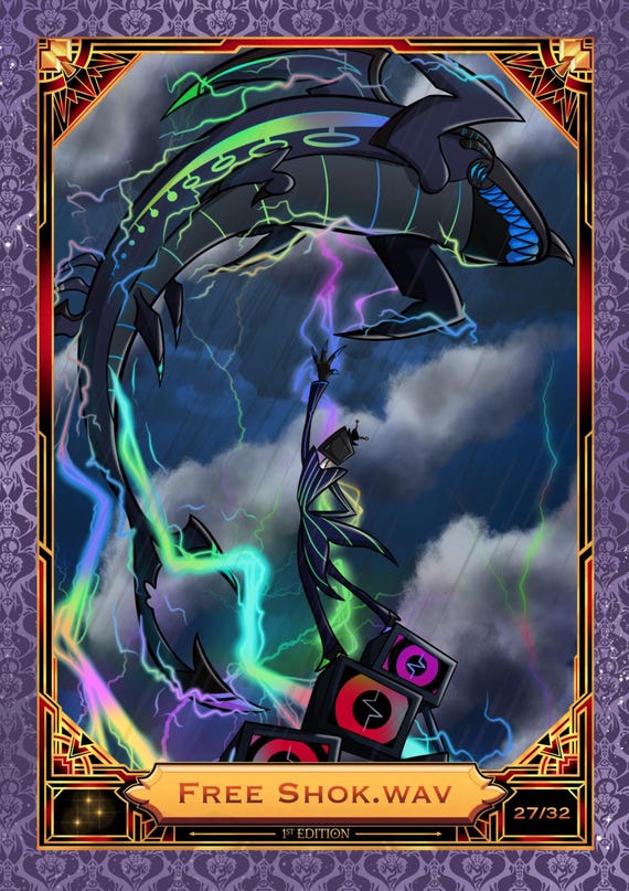 FOIL - Free Shok.wav 27/32 - Hazbin Hotel Fancard