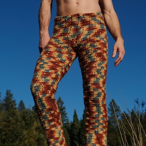 Crochet Pants Variegated Camouflage S