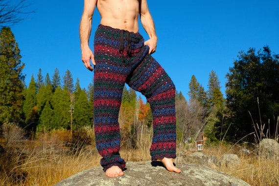 Crochet Pants Ultrasoft Baggy Stripes XXL