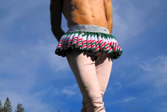 Crochet Skirt Holiday Tutu Ultra Sparkle S