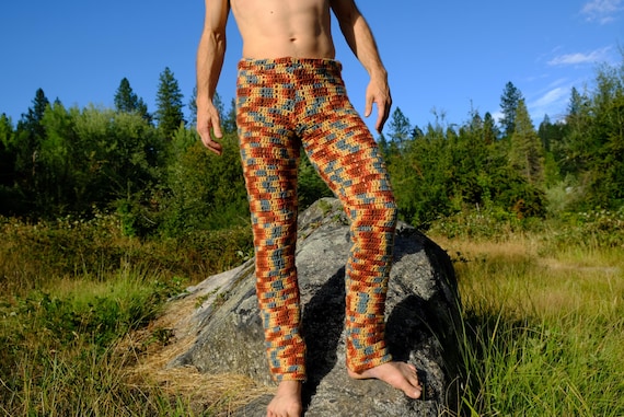 Crochet Pants Variegated Camouflage S