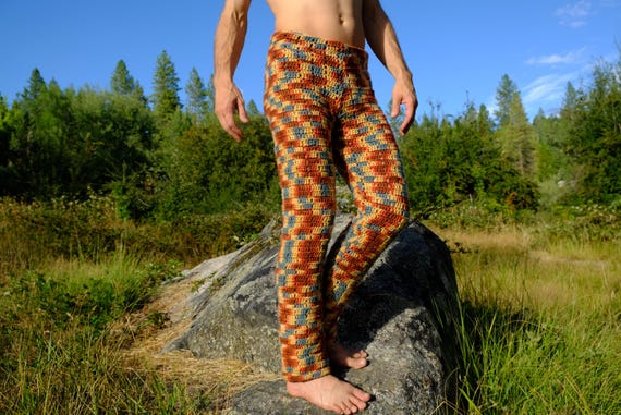 Crochet Pants Variegated Camouflage S