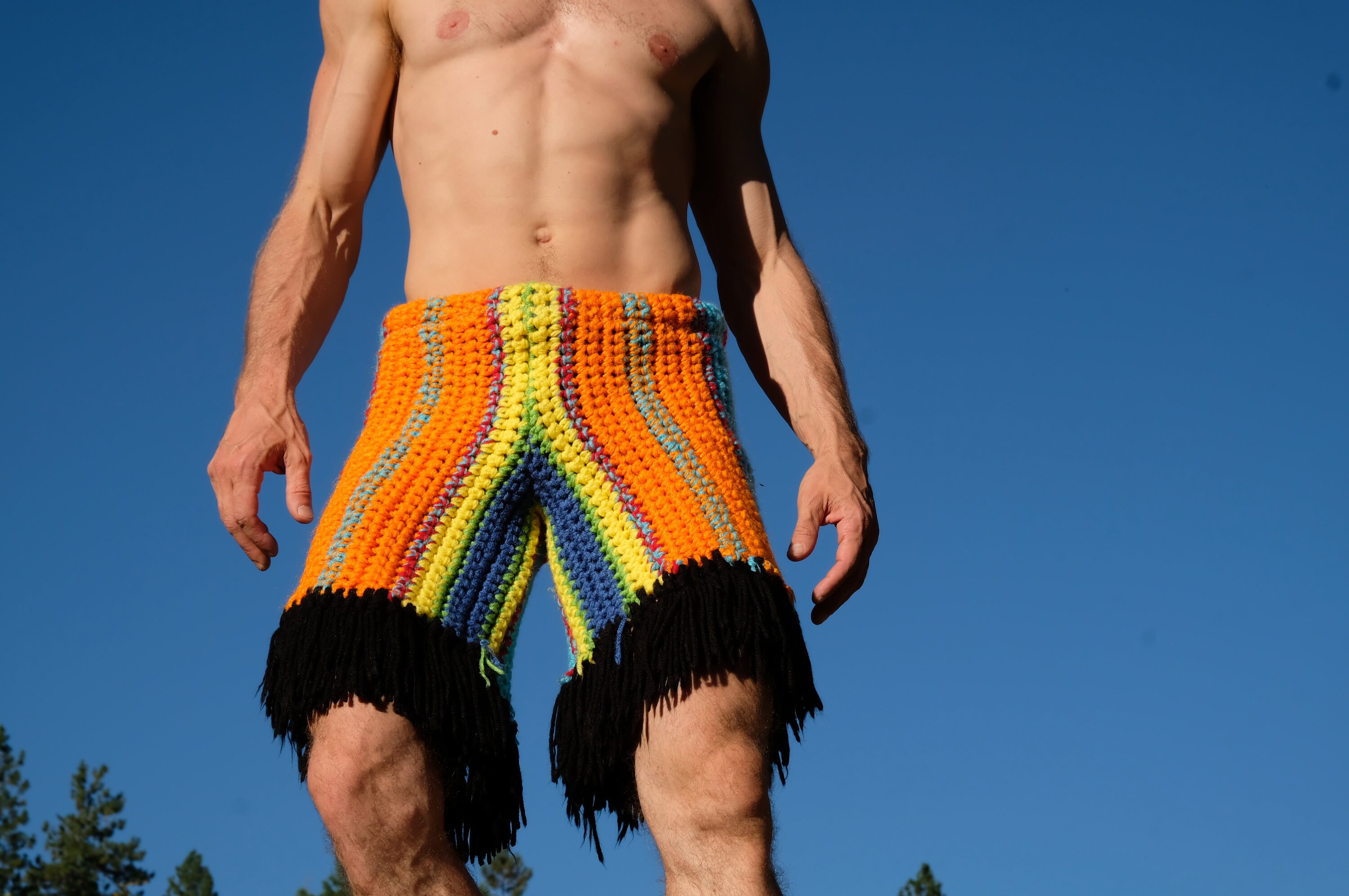 Mens crochet best sale shorts for sale