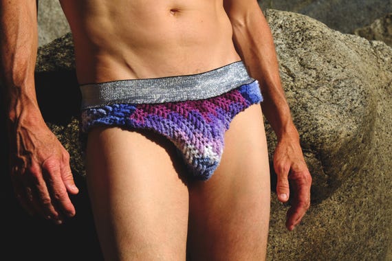 Crochet Briefs Handmade Rainbow Undies L
