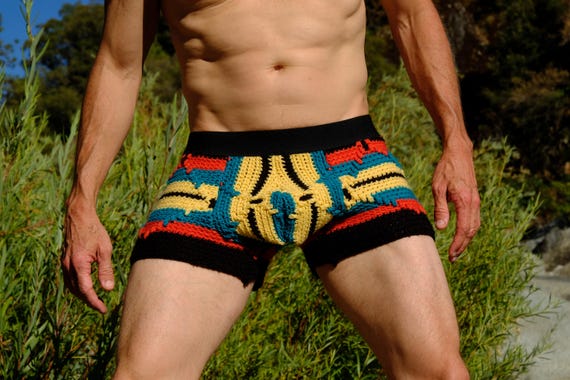 Crochet Boxer Briefs Handmade Warrior Undies M