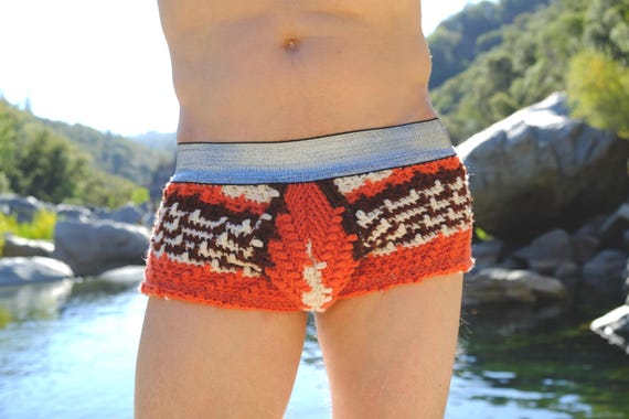 Crochet Boxer Briefs Handmade Warrior Undies M