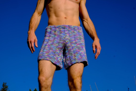 Knit Shorts Variegated Lavender Love Shorts M