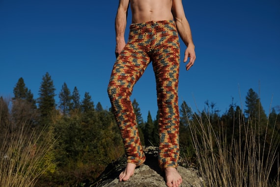 Crochet Pants Variegated Camouflage S