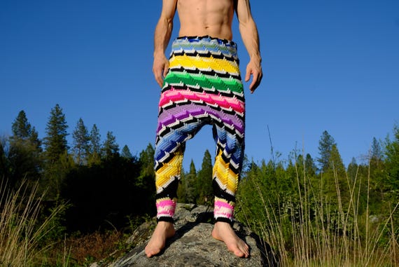 Crochet Hammer Pants Rainbow Drop Crotch S
